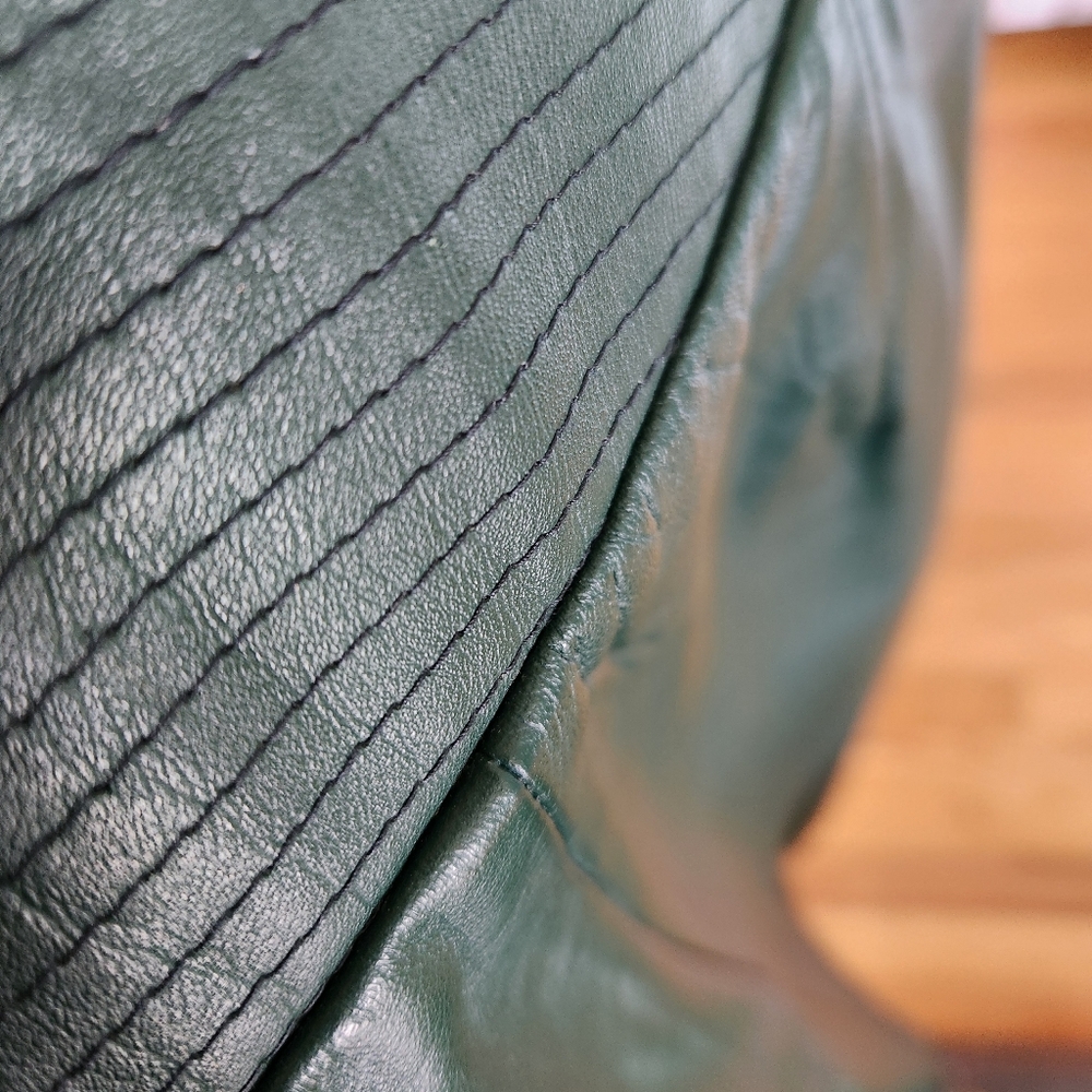 Vintage Cedars Long Leather Skirt